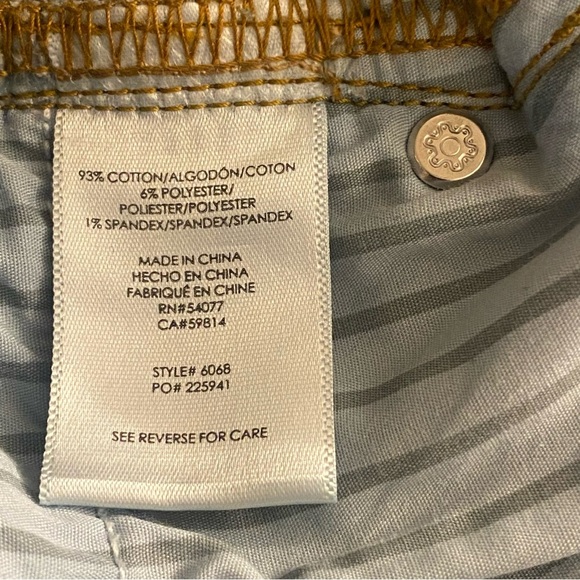 Cabi Button Fly Straight Leg Jeans Women’s 8 Denim Blue Stretch Mid Rise - Picture 11 of 12